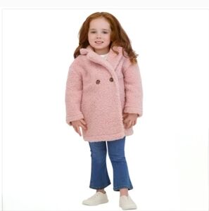 Nwt Pink Sherpa Coat. 2T Girls Coat